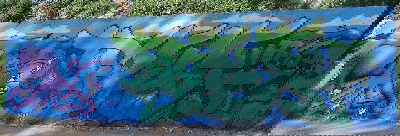 Graffiti Wall in Bonn - Photo by Frame - Fram, FKS (2014)