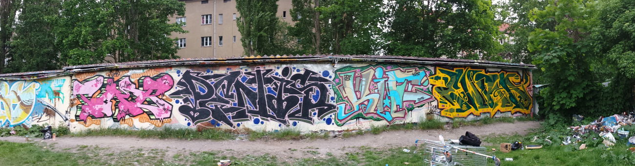 Graffiti Wall - Photo by FrankOner - Comb, Penis, Kif