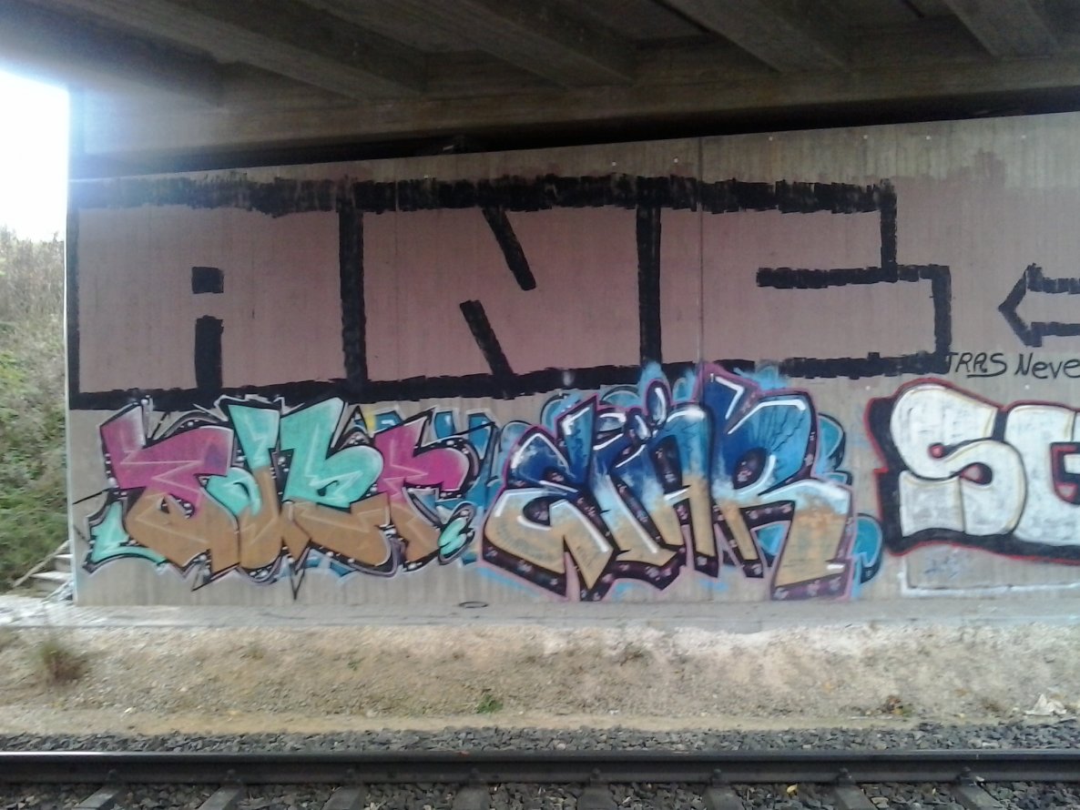 Graffiti Wall - Photo by FrankfurtHG - Anc, Oder, Eiär (2013)