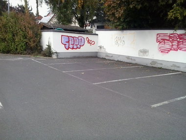 Graffiti Bombing - Photo by FrankfurtHG - Seep, Bad, Homburg (2013)