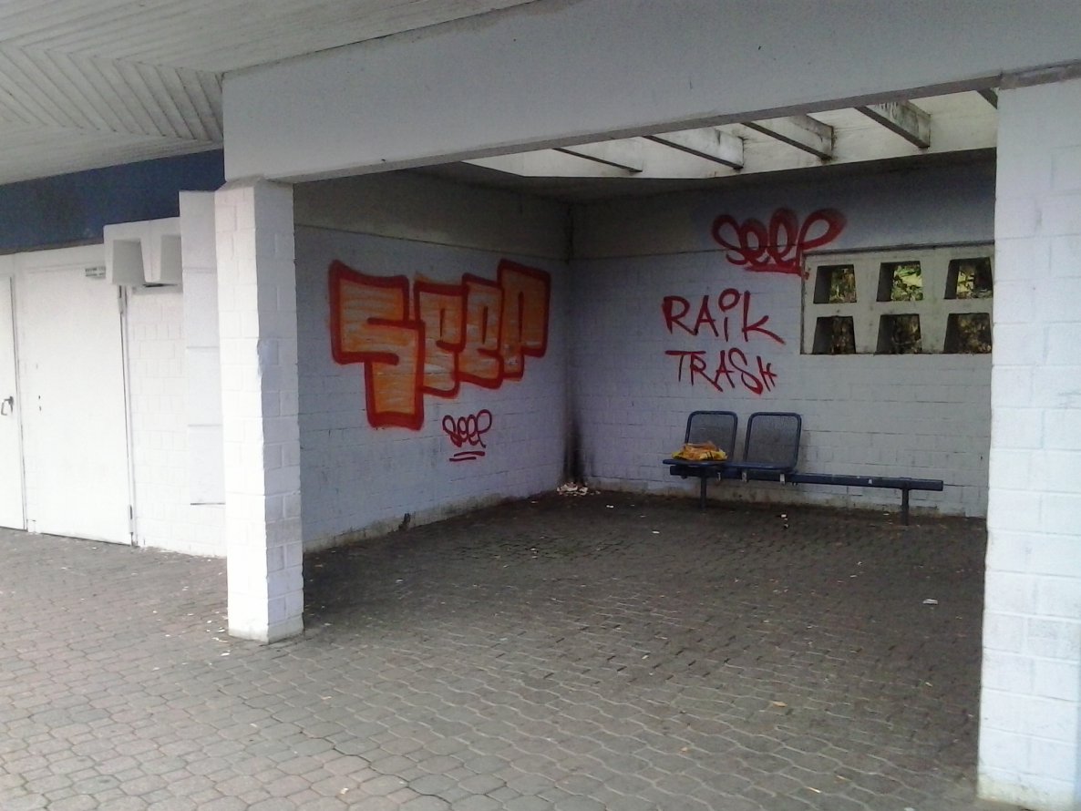 Graffiti Bombing - Photo by FrankfurtHG - Seep, Raik, Trash (2013)
