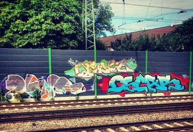 Graffiti Wall - Photo by FrankfurtHG - just, oscar, frankfurt (2013)