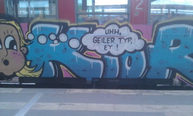 Graffiti Train - Photo by FrankfurtHG - S-Bahn, Kior, KIOR