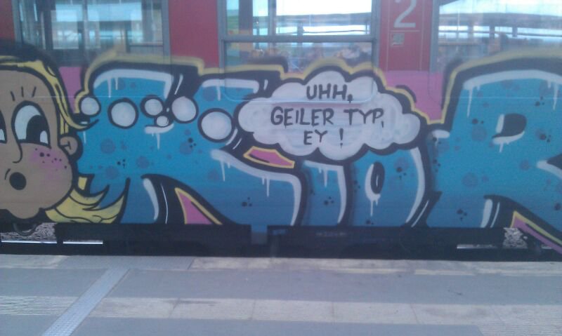 Graffiti Train - Photo by FrankfurtHG - S-Bahn, Kior, KIOR