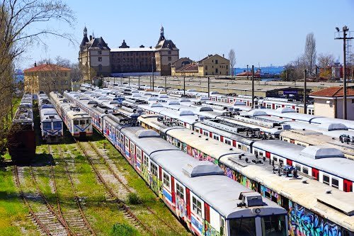 Graffiti Train - Photo by FrankfurtHG - Haydarpasa, Trengari, Istanbul
