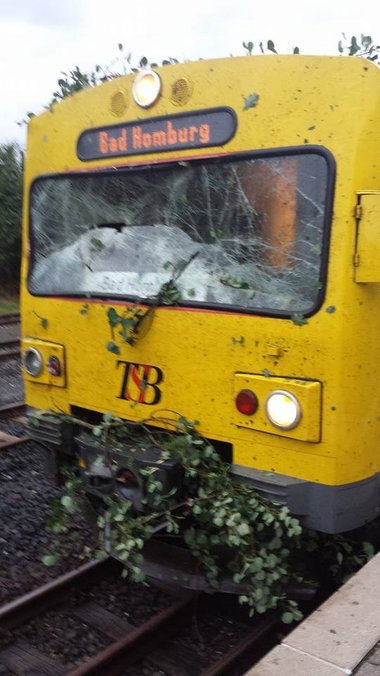 Graffiti Train - Photo by FrankfurtHG - HLB, TSB, Taunusbahn (2014)