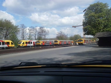 Graffiti Train - Photo by FrankfurtHG - Yard, Hlb, Taunusbahn (2014)