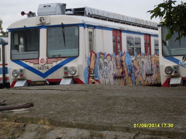 Graffiti Train in Kad?köy - Photo by FrankfurtHG - Cope, Cope2, Istanbul (2014)
