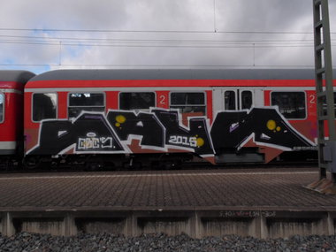 Graffiti Train - Photo by FrankfurtMaximal - Cbc, Raub, Train
