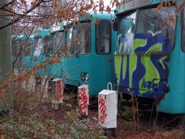 Graffiti Train - Photo by FrankfurtMaximal - ulfs, frankfurt, frankfurtmaximal