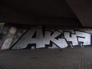 Graffiti Bombing - Photo by FrankfurtMaximal - ak, 47, crew