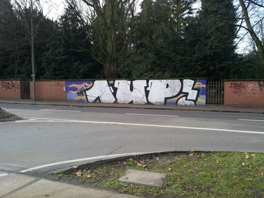 Graffiti Bombing - Photo by FrankfurtMaximal - 1up, bombing, frankfurtfrankfurtmaximal