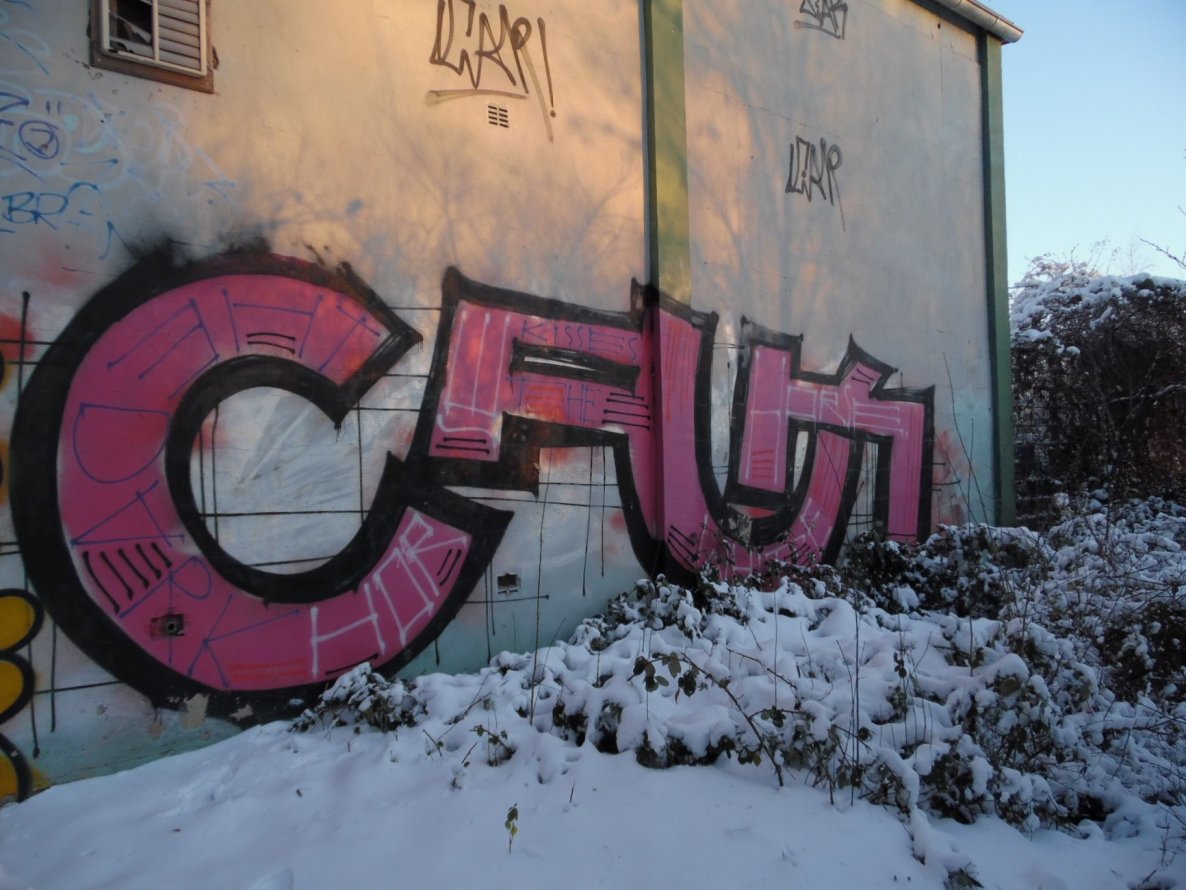 Graffiti Bombing - Photo by FrankfurtMaximal - Cpuk, vandal, graffiti