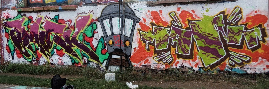 Graffiti Wall - Photo by FreakHcr - Amisk, Terror, SL (2014)