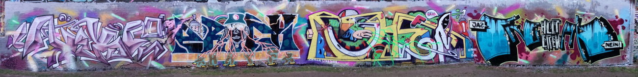 Graffiti Wall - Photo by FreakHcr - Nexoe, Erich, Ruhe (2016)