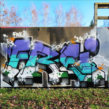 Graffiti Wall in Zittau - Photo by Frei83er (2024)