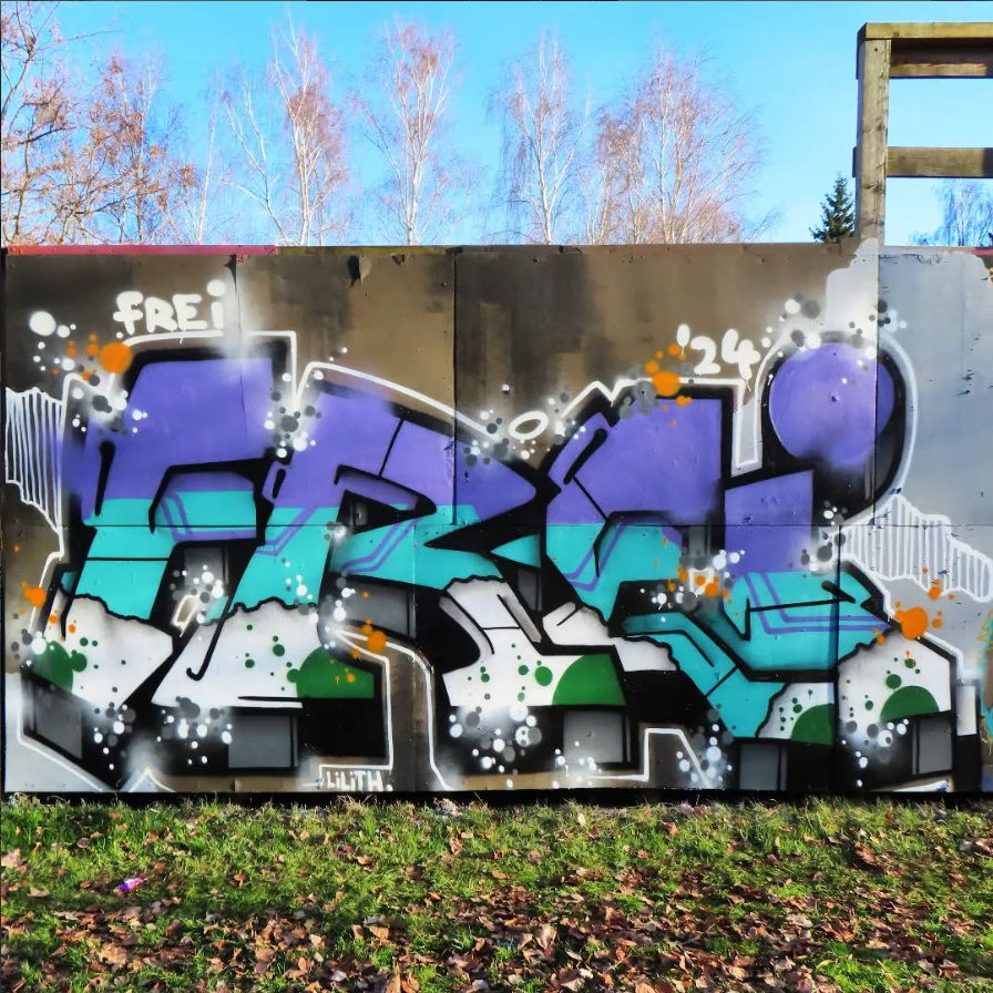 Graffiti Wall in Zittau - Photo by Frei83er (2024)