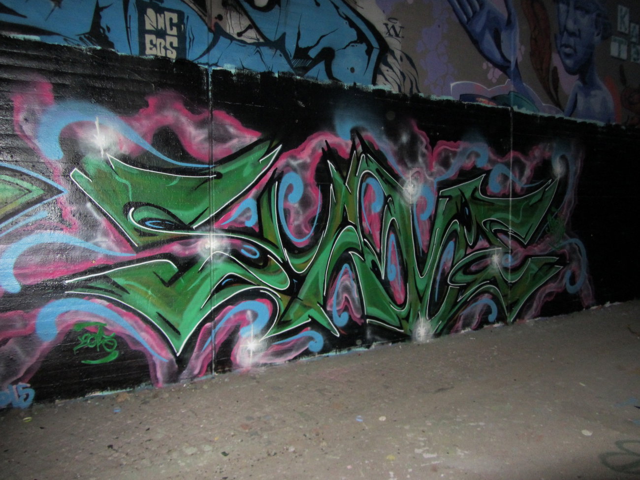 Graffiti Wall - Photo by Freiesgegeister - Save, Braunschweig, bridge (2015)