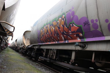 Graffiti Train - Photo by FreightsRipper - gekoe, fr8, freight