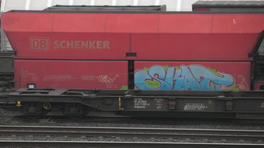 Graffiti Train - Photo by FreightsRipper - skat, freight, train