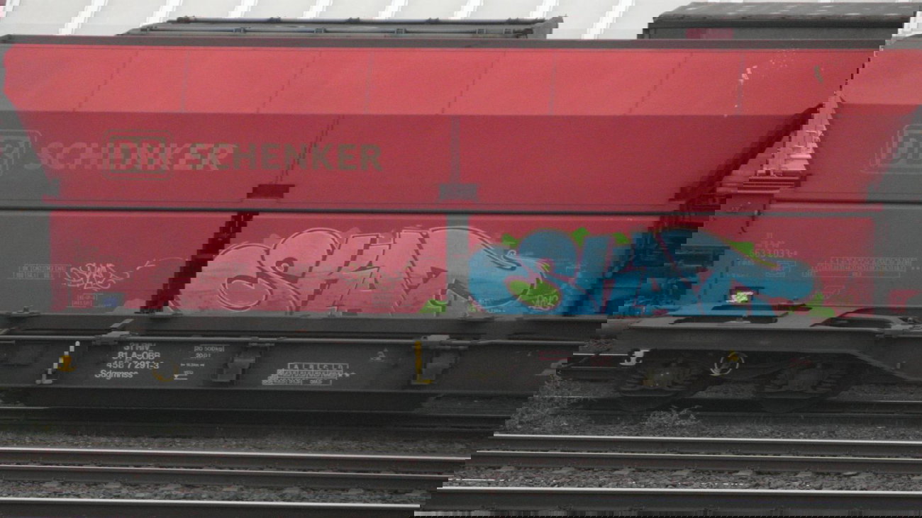 Graffiti Train - Photo by FreightsRipper - skat, freight, train