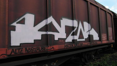 Graffiti Train - Photo by FreightsRipper - lazor, fr8, freight