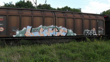 Graffiti Train - Photo by FreightsRipper - luke, kgz, freight