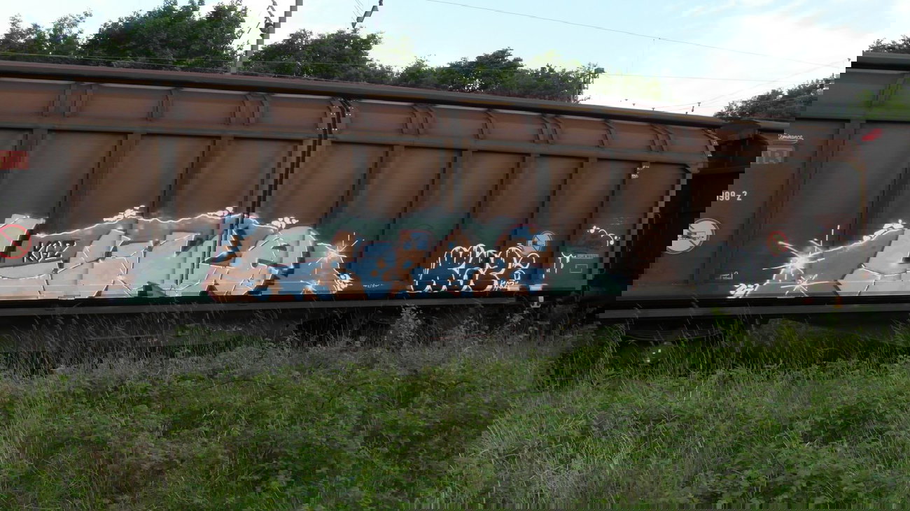 Graffiti Train - Photo by FreightsRipper - luke, kgz, freight