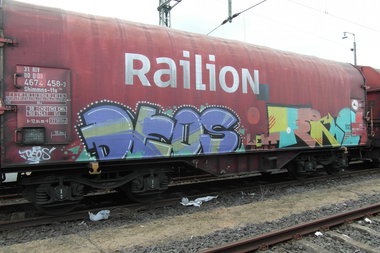 Graffiti Train - Photo by FreightsRipper - deos, tekno, fr8