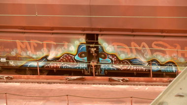 Graffiti Train - Photo by FreightsRipper - aphex, freight, fr8