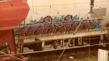 Graffiti Train - Photo by FreightsRipper - oder, freight, fr8