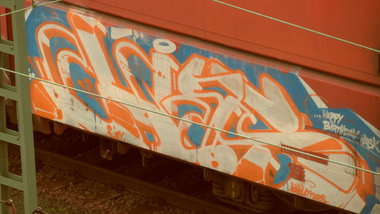 Graffiti Train - Photo by FreightsRipper - chas, freight, fr8