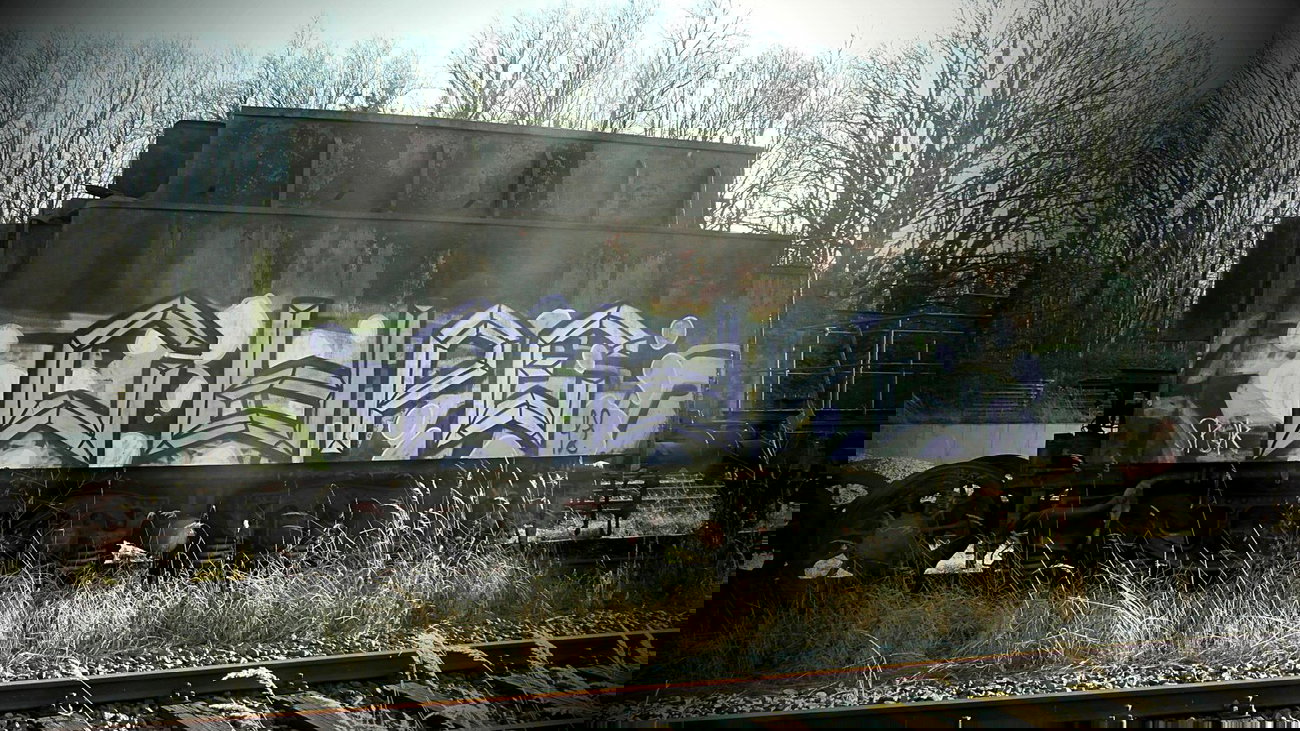 Graffiti Train - Photo by FreightsRipper - cupe, old, freight