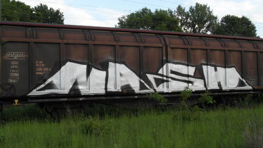 Graffiti Train - Photo by FreightsRipper - nash, freight, fr8