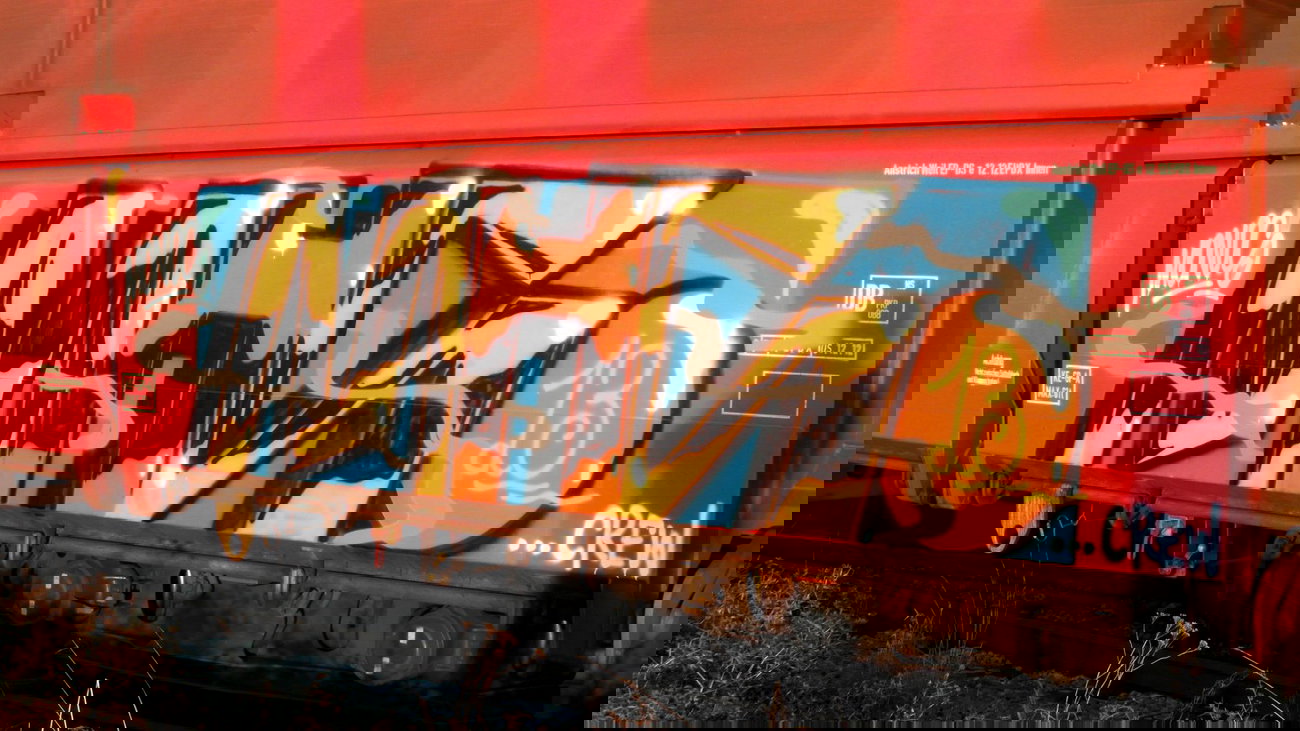 Graffiti Train - Photo by FreightsRipper - mhs, fr8, freight