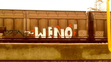 Graffiti Train - Photo by FreightsRipper - weno, freight, fr8