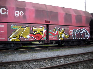 Graffiti Train - Photo by FreightsRipper - mank, rakis, fr8