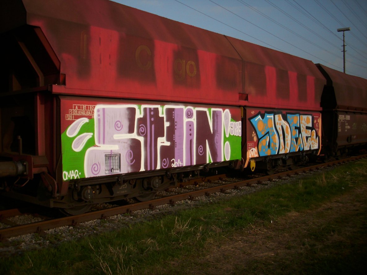Graffiti Train - Photo by FreightsRipper - stein, jpeg, jdee