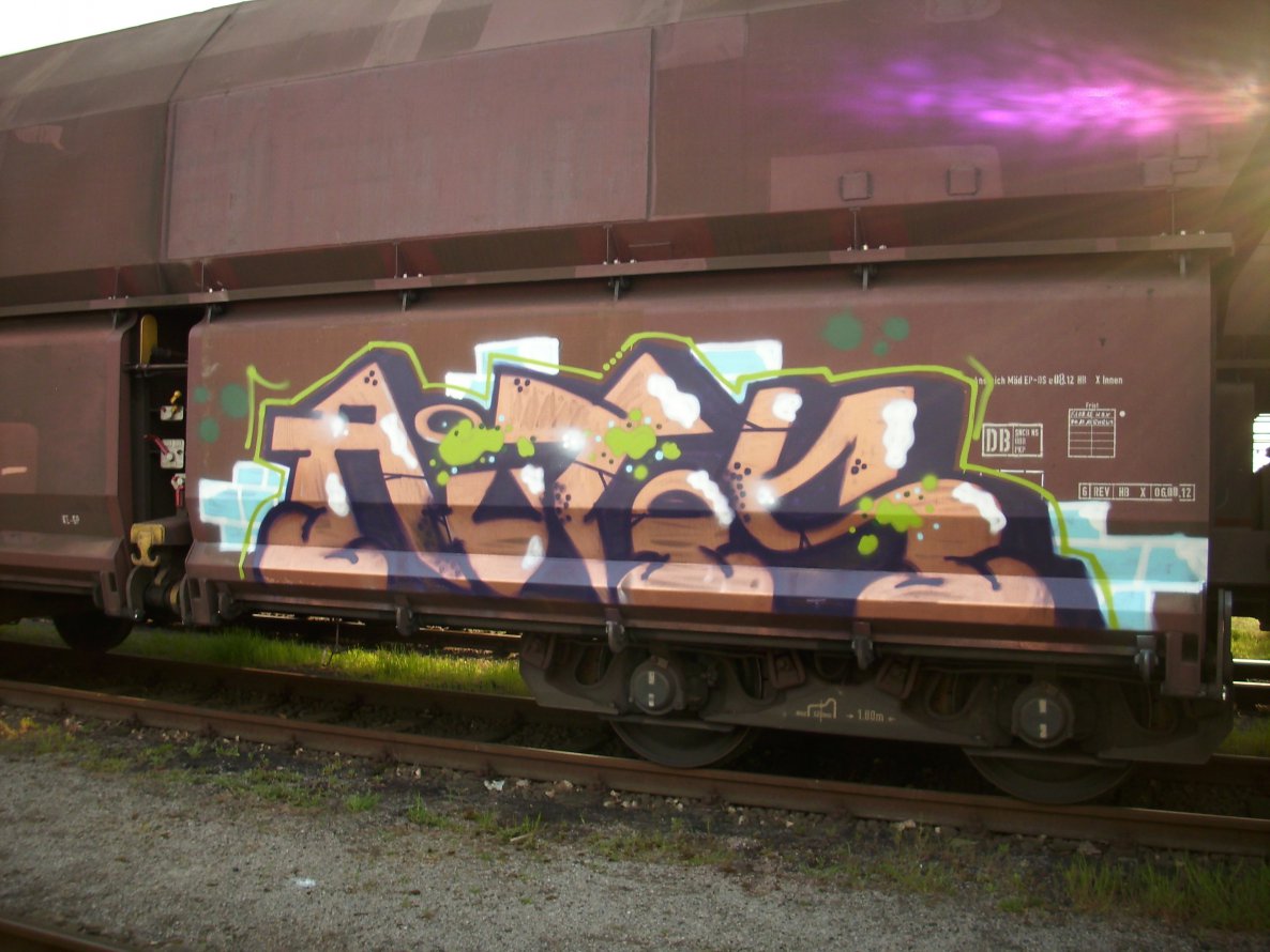Graffiti Train - Photo by FreightsRipper - autos, fr8, freight