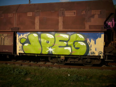 Graffiti Train - Photo by FreightsRipper - jpeg, fr8, freight