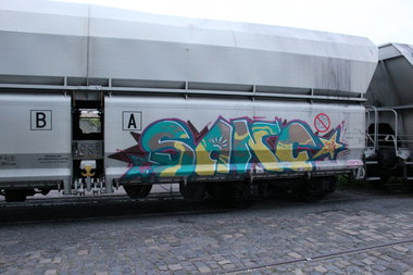 Graffiti Train - Photo by FreightsRipper - sanc, fr8, freight
