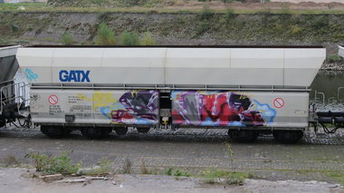 Graffiti Train - Photo by FreightsRipper - enur, fr8, freight