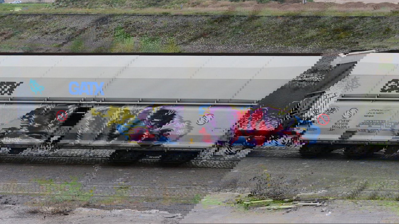 Graffiti Train - Photo by FreightsRipper - enur, fr8, freight