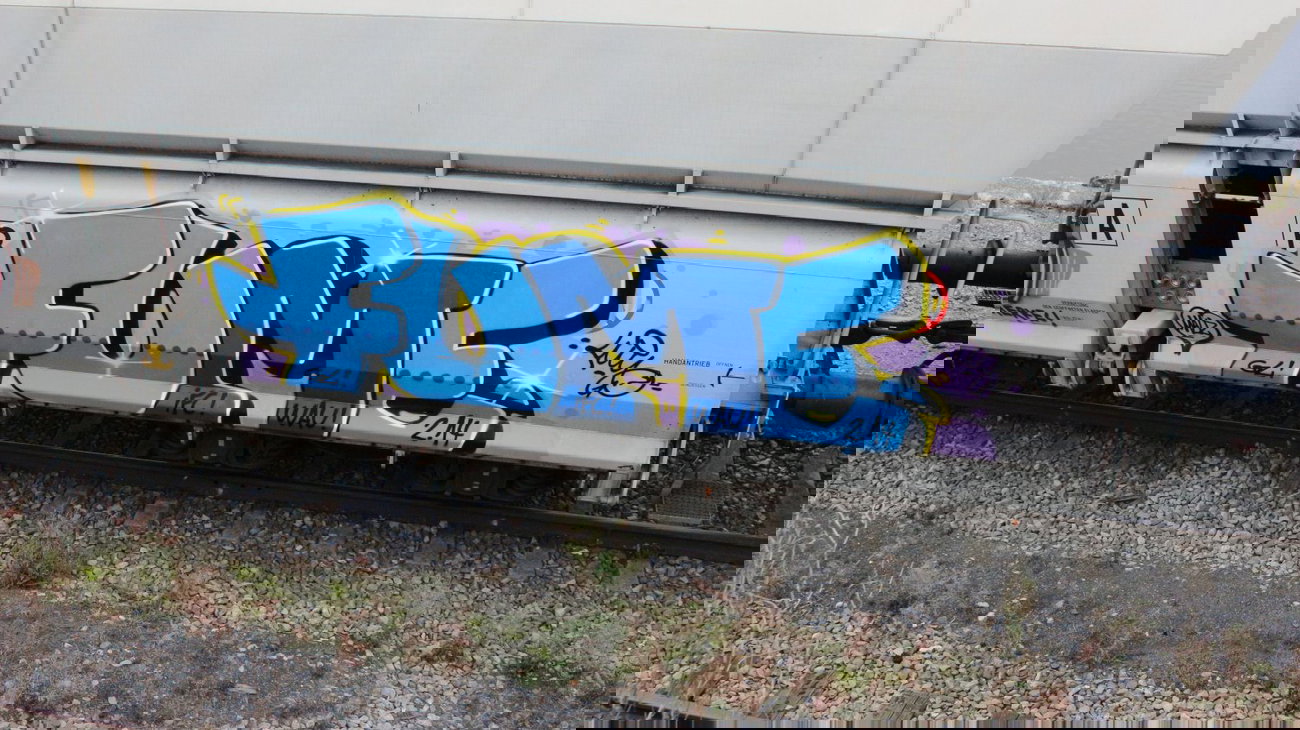 Graffiti Train - Photo by FreightsRipper - fume, fr8, freight