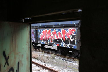 Graffiti Train - Photo by FreightsRipper - wrong, fr8, freight