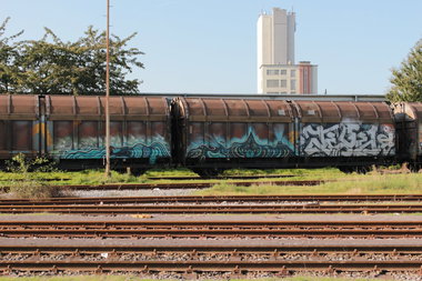 Graffiti Train - Photo by FreightsRipper - aphex, fr8, freight