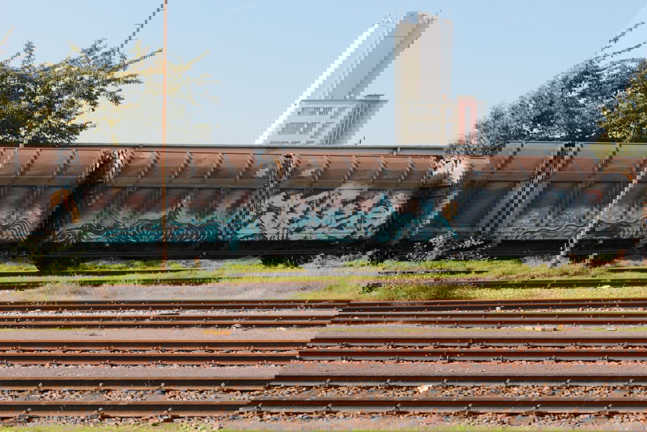 Graffiti Train - Photo by FreightsRipper - aphex, fr8, freight