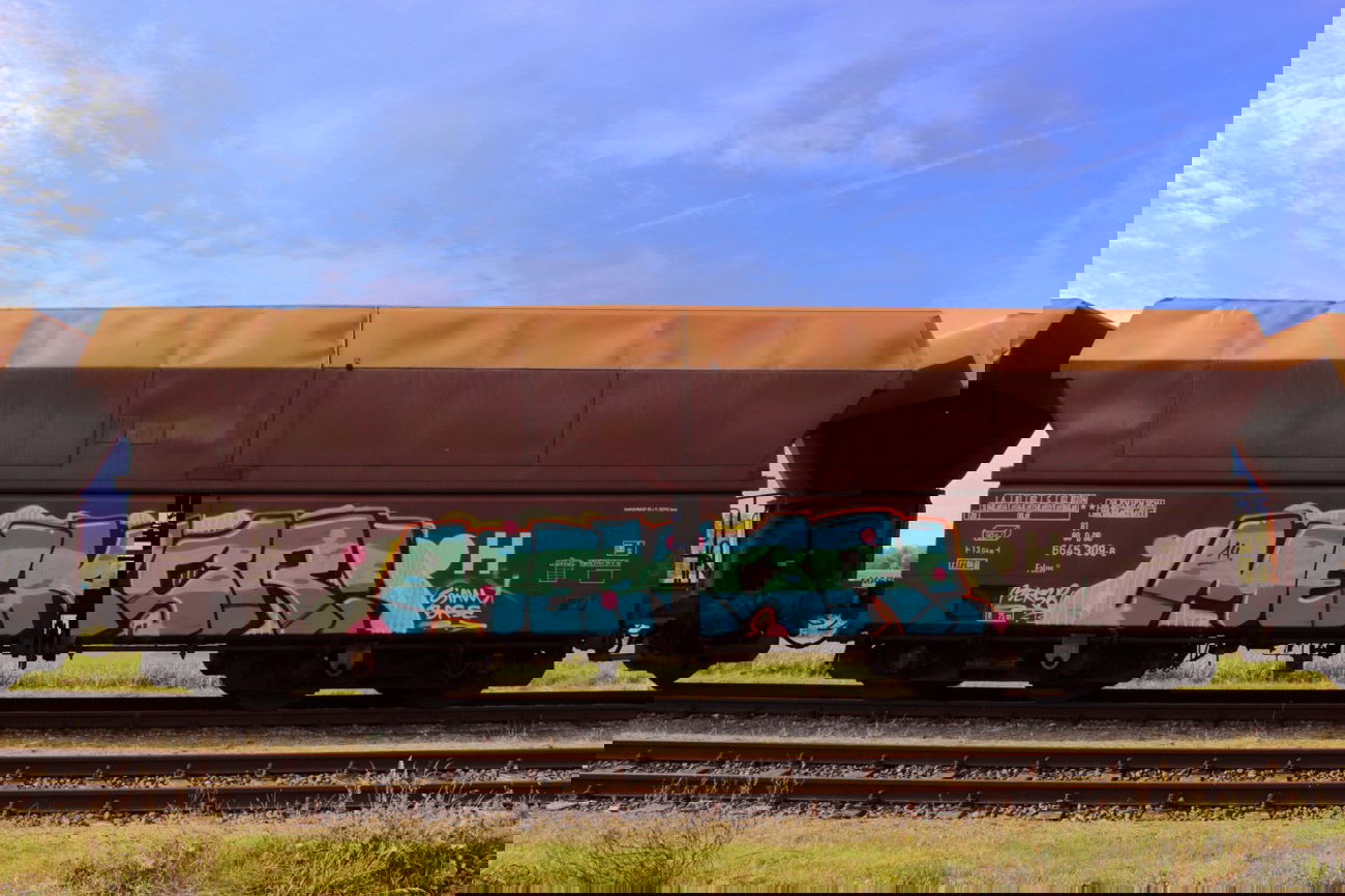 Graffiti Train - Photo by FreightsRipper - meksr, fr8, freight