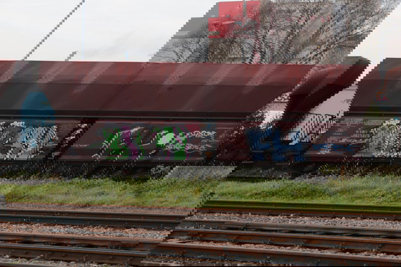Graffiti Train - Photo by FreightsRipper - nurso, FH, fr8