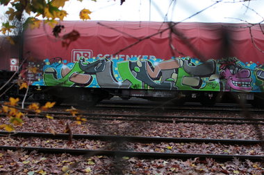 Graffiti Train - Photo by FreightsRipper - fume, fr8, freight